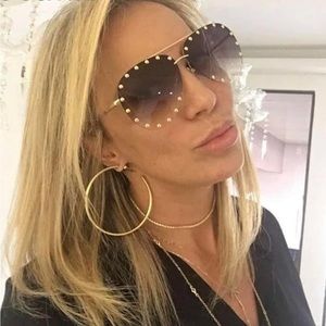 Quay Rhinestone Sunglasses